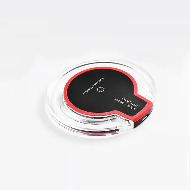 Cheapest 15 W Fast Wireless Charger Qi Charging Pad K9 Crystal Wireless Charging Feature Phone Wireless Transmitter ultra slim