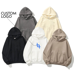 เสื้อฮู้ดดี้โอเวอร์ไซส์สำหรับฤดูหนาว ปักโลโก้ ผ้าฝ้าย 350 กรัม เสื้อสเวตเชิ้ตผู้ชาย คุณภาพสูง ชุดวอร์ม น้ำหนักมาก พิมพ์ลาย - Product Image 1