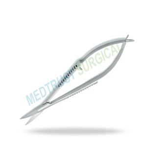 Tijeras de Tenotomía Westcott de Acero Inoxidable de 4.75 Pulgadas (12 cm) con Puntas Roma Ligeramente Curvadas, Tijeras Quirúrgicas Oftálmicas con Certificación MOL - Product Image 4