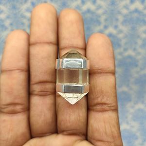 Handmade 925 Sterling Silver Fine <b>Ring</b> Double Terminated <b>Crystal</b> Quartz Gemstone for Wedding Engagement Great Gift Idea for - Product Image 3