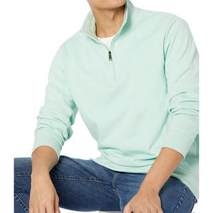 Pull sur mesure de haute qualité demi fermeture éclair printemps hommes sweat à col rond hommes col haut quart fermeture éclair manches longues sweats à capuche hommes - Product Image 3