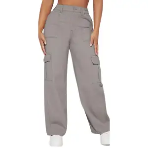 2024 Tendance la plus chaude: pantalon élégant pour femme avec triple poches-pantalon cargo Streetwear dans le style Jean