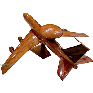 Modèle d'avion E-3 AWACS en bois d'acajou, modèle d'avion en bois massif, modèle d'avion à l'échelle AWACS en provenance du Vietnam - Product Image 1