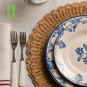 Manteles individuales de algas marinas naturales tejidas a mano para decoración del hogar, decoraciones de boda OEM hechas en Vietnam - Product Image 6