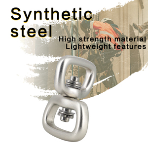 Bán buôn 4kn 360 độ xoay đôi móc mắt Nhẫn hàng không hợp kim nhôm Dây Xích Chó Carabiner cho khai thác mỏ xoay xoay - Product Image 5