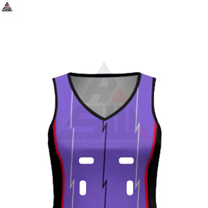 Uniformes de Netball Transpirables de Alta Calidad con Estampado Digital, Tallas Grandes, 100% Poliéster, Unisex, Tallas para Adultos, Hechos en Pakistán, Nuevo Stock - Product Image 4