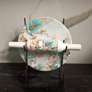 Rouleau à pâtisserie et planche en marbre de qualité supérieure, best-seller, pour les boulanger professionnels souhaitant des résultats précis et une préparation de la pâte lisse - Product Image 4