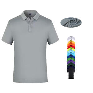 Vente en gros de polo unisexe de haute qualité avec logo brodé sur mesure Polo de golf uni imprimé sur mesure 100% T-shirt en polyester pour hommes - Product Image 1