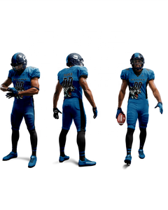 ชุดเครื่องแบบอเมริกันฟุตบอลพร้อมโลโก้สิ่งทอลายทแยงชุดอเมริกันฟุตบอลแบบปรับแต่งได้ - Product Image 2