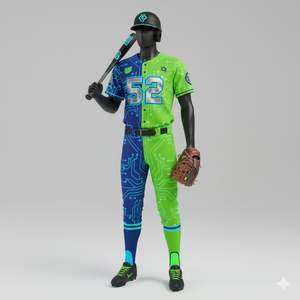 Ensemble d'uniformes de baseball personnalisés en gros pour les équipes sportives avec un design imprimé respirant en 100% polyester - Product Image 3