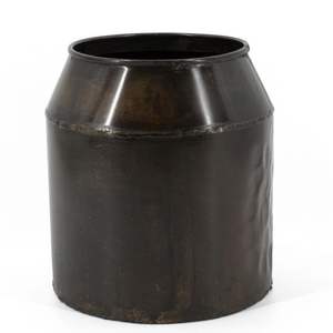 Vase à fleurs en métal esthétique rustique avec patine patinée fini pour des arrangements floraux élégants et polyvalents dans le décor - Product Image 4