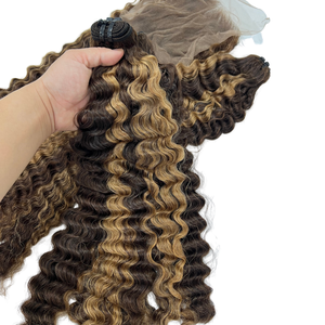 Nueva llegada de extensiones de cabello virgen Birmano para mujeres de buena calidad de color piano textura de cabello humano - Product Image 6