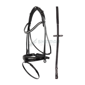 บังเหียนม้าแบบปรับได้ ผลิตจากหนังแท้ ให้ความกระชับ ทนทานสูง และระดับมืออาชีพสำหรับนักขี่ม้า - Product Image 1