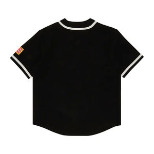 Maillot de baseball pour jeunes à fines rayures noires de sublimation personnalisée de haute qualité Design professionnel avec option de taille supérieure - Product Image 2