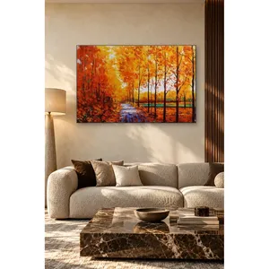 Impression sur toile Fida Orange Leaves Autumn Path - Product Image 2