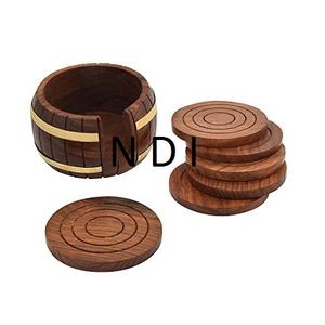 Ensemble de 4 dessous-de-verre pour tasses à thé au design artisanal, multi-usages, utilisables comme centres de table pour la salle à manger - Product Image 2