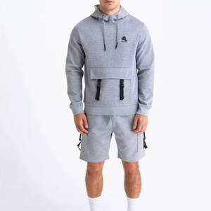 Ensemble de sweats à capuche et shorts légers de qualité supérieure, design personnalisé, en coton et polyester - Product Image 1