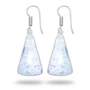 Pendientes de Moda al por Mayor, con Cabujones de Varias Formas, Chapados en Plata, de Latón, con Piedras Preciosas de Ágata Dendrítica y Ópalo, con Gancho - Product Image 5