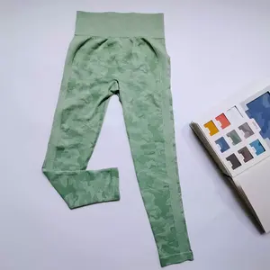 Leggings durables pour femmes taille haute coupe ajustée pantalon d'entraînement confortable extensible décontracté Gym Yoga Scrunch buttleggings pour les femmes - Product Image 3