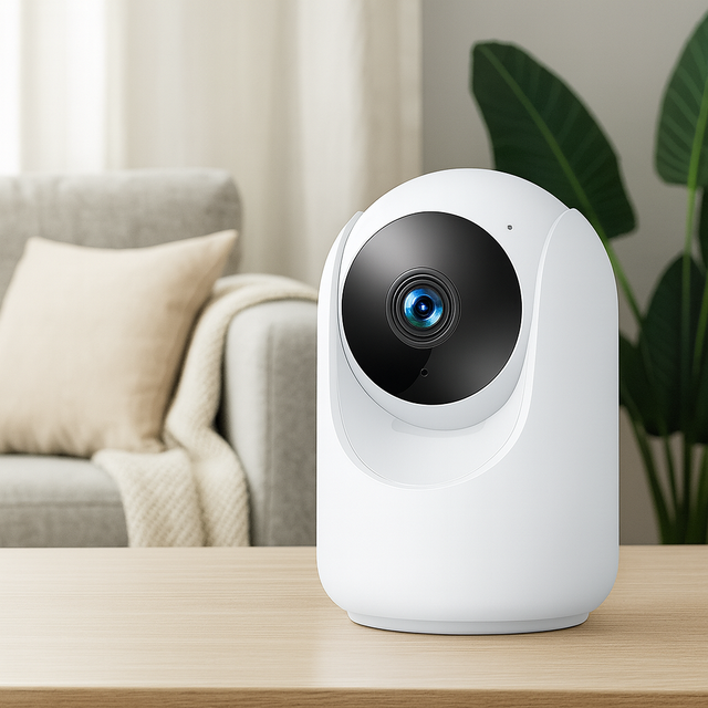 ROHS CE Certified 4MP PTZ Home Security Camera with CMOS Sensor WiFi Cloud Storage Two-Way Audio Motion Detection for Indoor Use