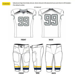 Ensemble de maillots de compression de football américain personnalisable pour club de jeunes Respirant Short Sublimation Print Logo Concevez votre propre tenue - Product Image 2