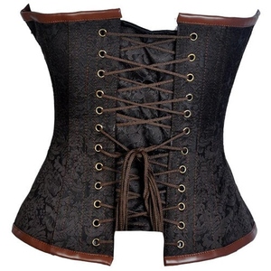 Stylish <b>Women's</b> Faux Leather <b>Corset</b> Comfortable Xl Size New Design Silk Knitted High Quality Bra Custom Logo Body Shaping Price - Product Image 3