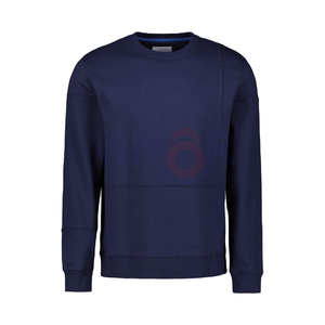 Venta al por mayor de los hombres 100% algodón O-cuello pulóver sudadera de alta calidad de lana sólida sudadera de invierno con serigrafía - Product Image 2