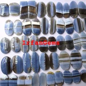 คู่โอปอลสีฟ้าธรรมชาติอัญมณีทรงหลวมอัญมณีทรงหลวมผสมรูปร่างและขนาดโอปอลสีฟ้าคู่อัญมณีจำนวนมากเครื่องประดับทำหินสีฟ้าโอปอลล็อต - Product Image 5