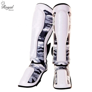 Espinillera de cuero personalizada de alta calidad, respetuosa con el medio ambiente, ajustable, boxeo, MMA, protección de seguridad, personalizable, multicolor - Product Image 6