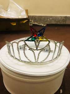 MASONIC REGALIA O.E.S CORONA Corona de metal Estrella Corona - Product Image 3