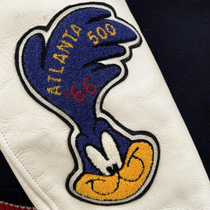 High Quality OEM Custom Leather Sleeve Chenille Embroidery Bomber Flight Baseball Team Vintage Letterman Varsity Jacket for Men - Product Image 6