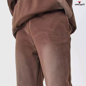 Meilleur fournisseur de pantalons de jogging lavés à l'acide pour hommes, prix de gros, pantalons pour hommes lavés à l'acide - Product Image 5