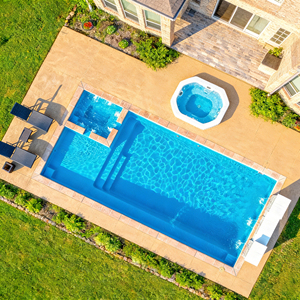 Piscina de fibra de vidrio de lujo de 12 m para exteriores, piscina de bronceado, spa, carcasa de piscina de fibra de vidrio al por mayor - Product Image 3