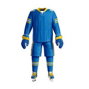 Uniforme de Hockey sobre Hielo de Equipo, Ajuste Delgado, Material Duradero, Hecho en Pakistán, Sublimación Personalizada, el Mejor Diseño - Product Image 4