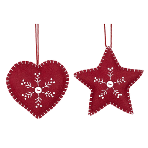 Adorno colgante de árbol de Navidad, adornos de fieltro para árbol de Navidad, venta al por mayor - Product Image 6