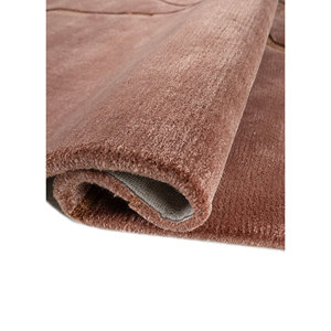 Alfombras Genesis de Lana y Viscosa Hechas a Mano con Patrón Abstracto Rojo y Naranja para Uso Doméstico-Top-21221 - Product Image 2