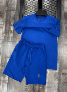 Mens Black T Shirt and Shorts <b>Set</b> Summer Casual Two Piece Outfit Soft Breathable Fabric Elastic Waist Short Sleeve Minimal Stree - Product Image 6