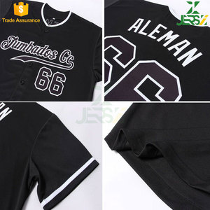 เสื้อเบสบอลคุณภาพสูงสำหรับผู้ชาย สีพื้น พิมพ์ลายด้วยความร้อน ชุดทีมสำหรับผู้ใหญ่ ระบายอากาศได้ดี แห้งเร็ว ชุดกีฬา - Product Image 4