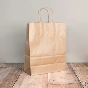 Sac de courses en papier kraft écologique, recyclable et réutilisable, avec poignée en corde de coton, impression personnalisée, fabrication directe d'usine au Vietnam - Product Image 4
