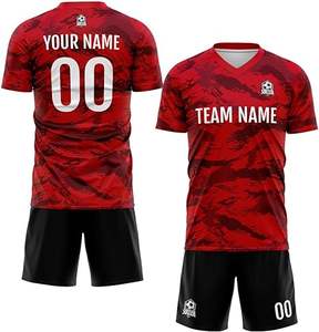 Custom Full Sublimation Soccer Uniforms Breathable Patterned <b>Football</b> Jerseys <b>Personalised</b> Team Training Sportswear Sets - Product Image 4