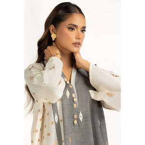 Ensemble coordonné en tissu jacquard teinté IUSTTS-1080, style bohème chic, en tissu chiffon - Product Image 4