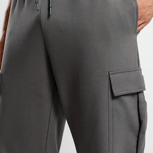 กางเกงวิ่งผ้าใบน้ำหนักเบาสำหรับผู้ชายกางเกงโอเวอร์ไซส์แบบลำลองเอวยางยืดระบายอากาศผ้าฝ้ายออกแบบได้ตามต้องการ - Product Image 5