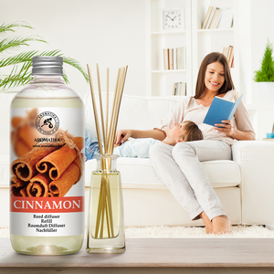 Recharge liquide pour diffuseur d'arômes Aromatika à la cannelle naturelle 500ml, parfum d'ambiance longue durée pour diffuseur à bâtonnets - Product Image 5