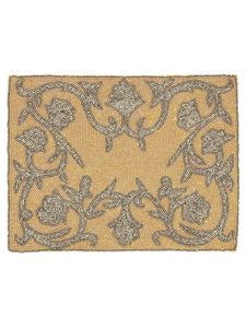 Latest Design Solid Color Glass Beaded <b>Placemat</b> for Wedding Birthday Parties or Banquets Enhances Table Decor - Product Image 5