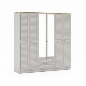 Armoire Taiga 210 au design minimaliste avec 6 portes - Product Image 6