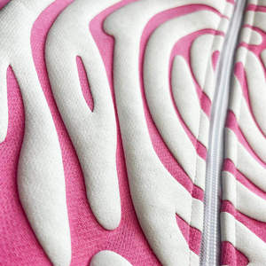 Haute qualité 100% coton personnalisé fabricant hommes visage complet sweat à capuche zippé Hip Hop Streetwear broderie Logo bouffée impression hiver - Product Image 3