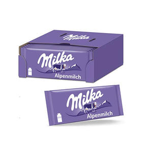 Chocolate Milka Lila Pause al por mayor en barras de 300g, en cajas de 12 unidades, para menús de postres de restaurantes y suministro al por mayor para servicios de catering. - Product Image 3