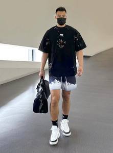 Pantalones cortos deportivos de poliéster para hombre, pantalones cortos con estampado de baloncesto de secado rápido, logotipo personalizado, pantalones cortos informales con estilo, envío DDP - Product Image 3