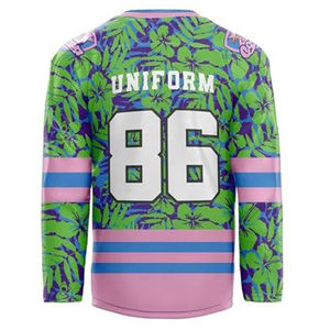 เสื้อเจอร์ซีย์ทีมฮ็อกกี้น้ำแข็งพิมพ์ลายซับลิเมชันงานพิมพ์ลายตามสั่งแบบมืออาชีพ - Product Image 5