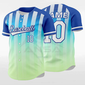Maillot de baseball respirant pour hommes, imprimé numérique tendance, manches courtes, vêtement de sport léger pour les équipes - Product Image 5